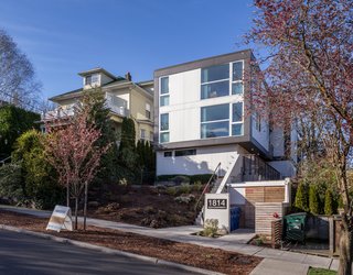 The MOD Urban Apartments were designed as a complex of eight housing units for a tight urban infill site. When completed in 2013, the project achieved LEED Gold certification. Its interior layouts eliminated the need for an elevator or internal hallways, and were outfitted with Energy Star appliances, low VOC paint and finishes, as well as radiant heating. 