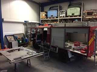 The truck underwent about a year of transformations before it went on the road.