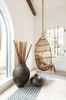 Texture and pattern were key in making the space feel lived in and homey, yet still Mediterranean in essence and modern in style.