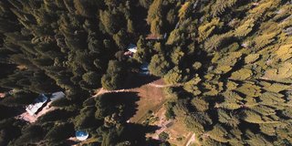 The house is barely visible from above because it so thoughtfully blends into the surrounding landscape.