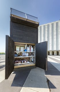 The building's clean energy is generated from combined PV solar panels and Integrated concentrated solar panels; together, they produce two kilowatts of clean, free, on-site energy, which is enough to make the house energy-efficient for four people. 