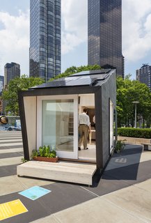 Because the unit was temporary, it didn't follow the typical permitting process of a micro-unit or home in New York City; what's more, because it was installed on land owned by the United Nations, local and federal codes and permits did not apply.