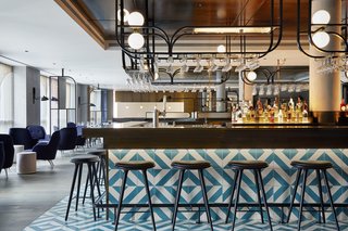 The hotel's independent restaurant features Polish cuisine with a modern twist.