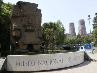 The Museo Nacional de Antropología in Mexico City houses incredible archaeological and anthropological finds, including art and artifacts from the Mayan, Aztec, and Olmec civilizations. The building's distinctly modern design contrasts with the historic findings inside.