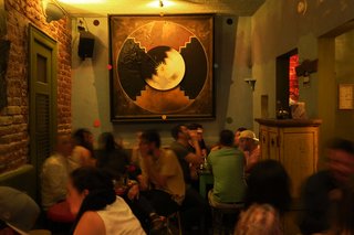 La Clandestina, a mezcal bar in Colonia Condesa, features 25 different kinds of mezcal as well as mezcal-based cocktails and small bites to eat like tostadas, fundidos, and chalupitas. 