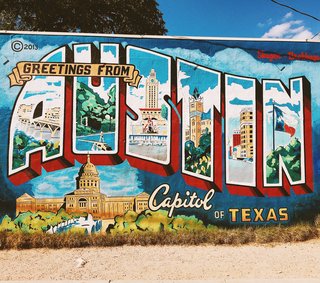 A fun (and free) way to explore Austin is through visiting the many murals that decorate its buildings.