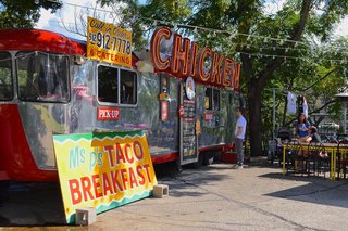 Austin's lively food truck scene is a great way to experience the city's vibrant variety of food while taking in eye-catching graphics and designs.