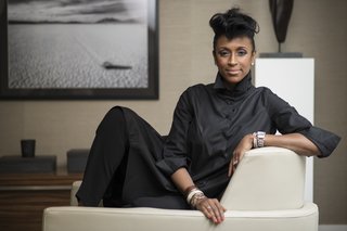 Interior designer Kesha Franklin is the CEO and lead designer of New York–based Halden Interiors.