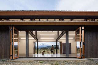 "The buildings recall the agricultural forms of the local built environment, but as is our nature in our designs, we sought to take that context and evolve it to a more emphatic modern language. We sought to design something that was exquisitely proportioned in a quiet, agricultural way." –Tom Kundig, Design Principal