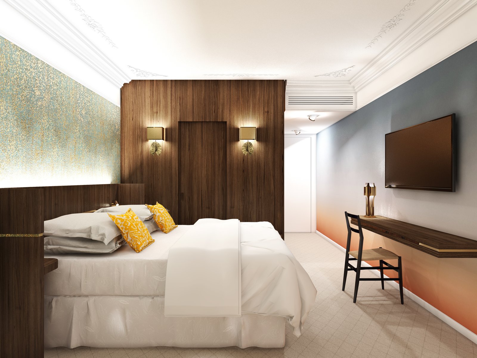 Modern Hotel Guest Room