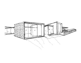 How to Work With an Architect - Photo 3 of 5 - Shown here is an example of a hand-sketched conceptual design.