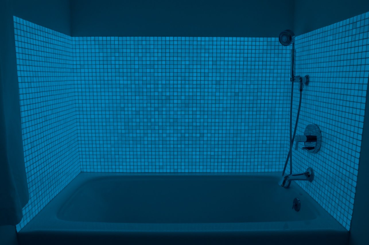 Glow In The Dark Glass Tile Bathroom Dwell