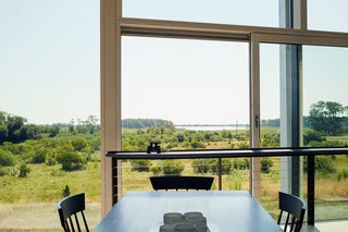 The home features expansive wetland views.
