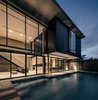 Modern home with Outdoor, Large Pools, Tubs, Shower, Swimming Pools, Tubs, Shower, Small Pools, Tubs, Shower, Wood Patio, Porch, Deck, Horizontal Fences, Wall, and Landscape Lighting. pool Photo 9 of bAAn