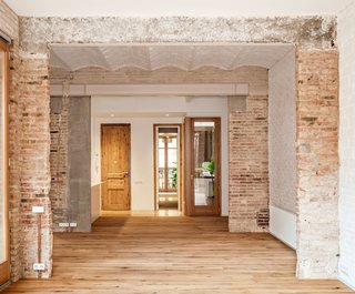 A Dramatic Apartment Renovation in Barcelona Features Salvaged Tile and Brick - Photo 3 of 13 -