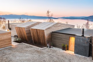 The compound enjoys an incredible view overlooking the fjord.