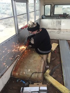 Ashley says she was excited to use her "power tools for something more than a DIY coffee table and derby cars."