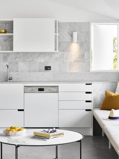 50 Kitchen Backsplash Design Ideas Modern Backsplashes Dwell In This Australian Kitchen The Open Backed Portions Of Upper Cabinets Reveal
