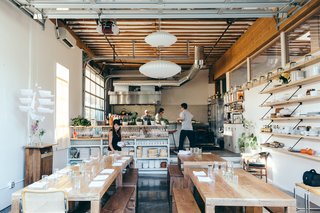 Han Oak's informal interior provides the perfect backdrop for its exciting cuisine.