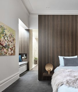 Part of the renovation involved creating a master bedroom suite.