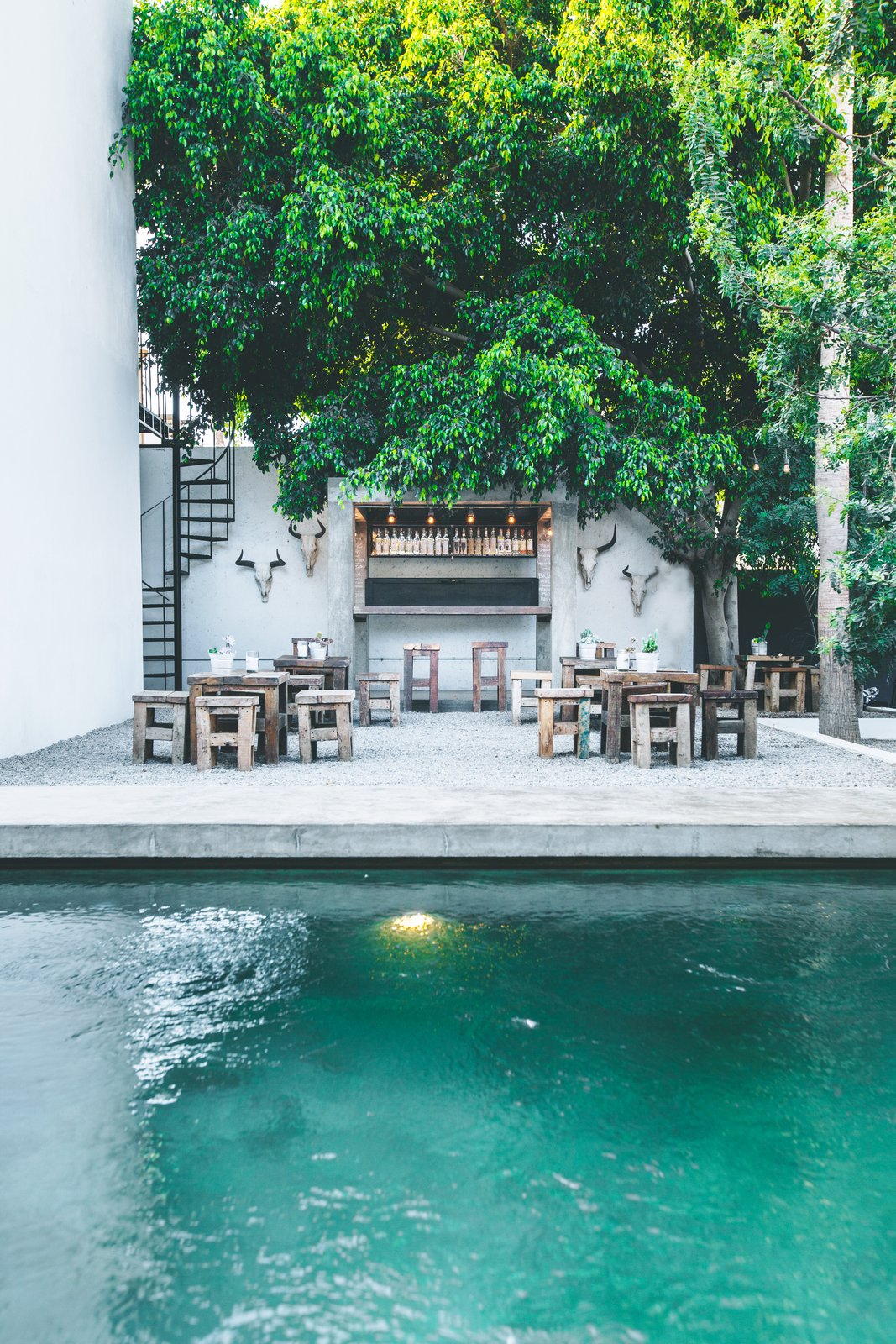 The adjacent mezcal bar serves 20 different varieties of artisanal spirits from around the region, including Baja wines and Mexican microbrews.