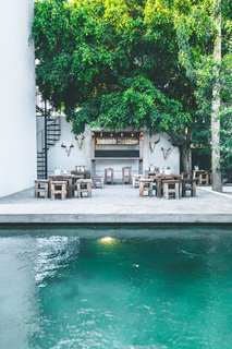 The adjacent mezcal bar serves 20 different varieties of artisanal spirits from around the region, including Baja wines and Mexican microbrews.