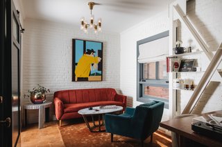 The design team sought to make rooms feel more like apartments, and so included reading nooks and hangout spots throughout, mixing jewel-toned furnishings with vintage finds and rock-and-roll ephemera.