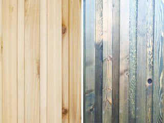 The exterior skin, a board and batten system made of local fir, was built in FWD's fabrication studio.