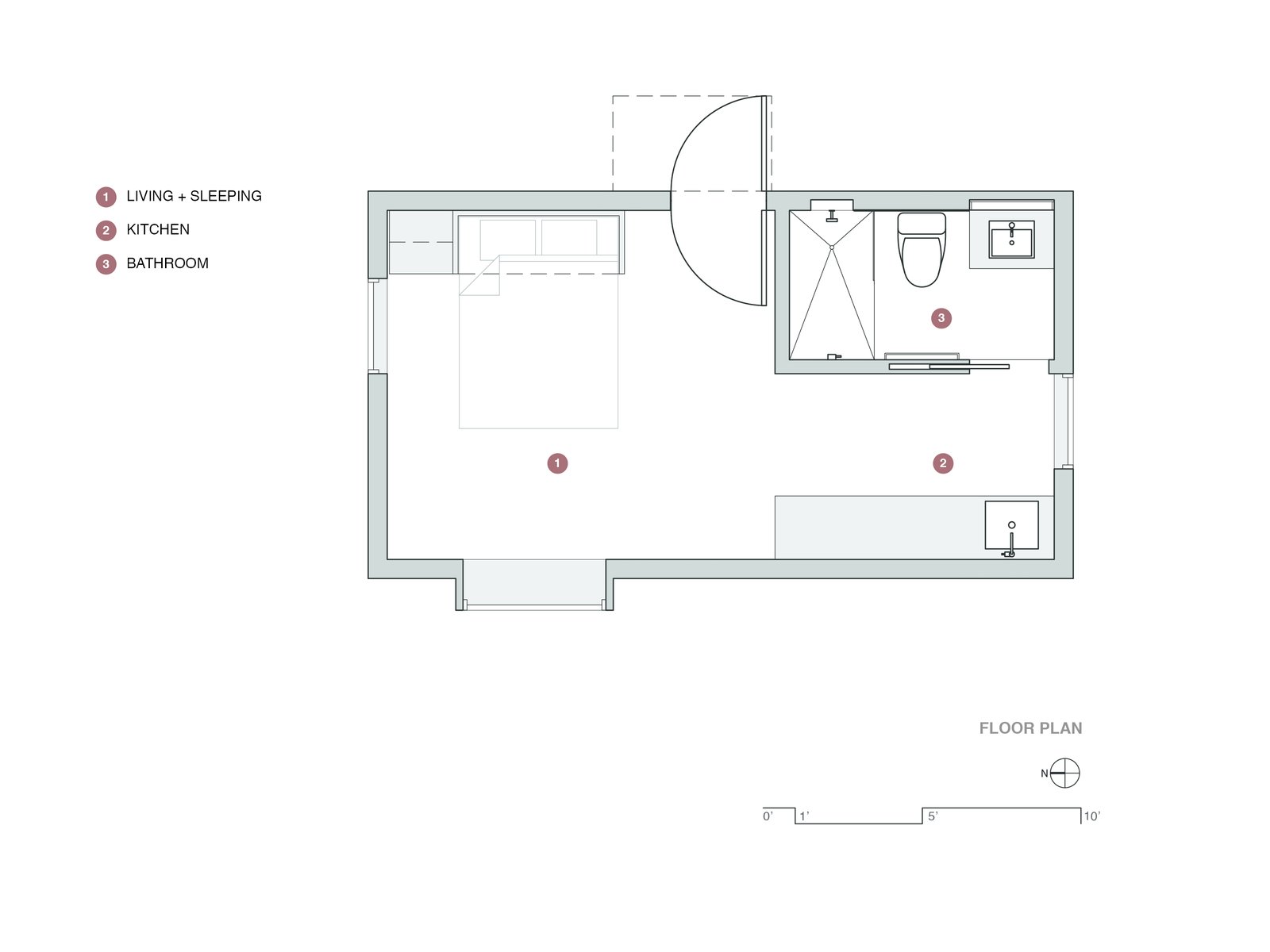 Micro Locality Layout Photo 6 of 9 in A Modern Micro-House in Portland Clad in Local Fir - Dwell