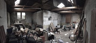 The rundown warehouse was in desperate need of constructive repair. In the initial stages of the project, complex negotiations were required to gain a right of way for access, connection to services, and ultimately permission for the building's new use. 