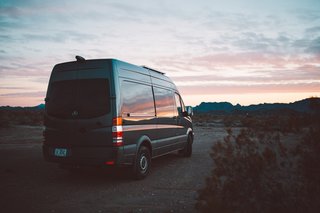 Lexi and Cody's original van was a 2016 Mercedes Sprinter 2500 RWD. They bought the vehicle in May of 2016, moved into it in October of that year, and recently sold it this past June.
