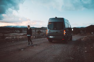 While Lexi and Cody park their van in beautiful settings surrounded by mountains, beaches, and parks, they oftentimes have to park in a parking lot; it's all part of the adventure.