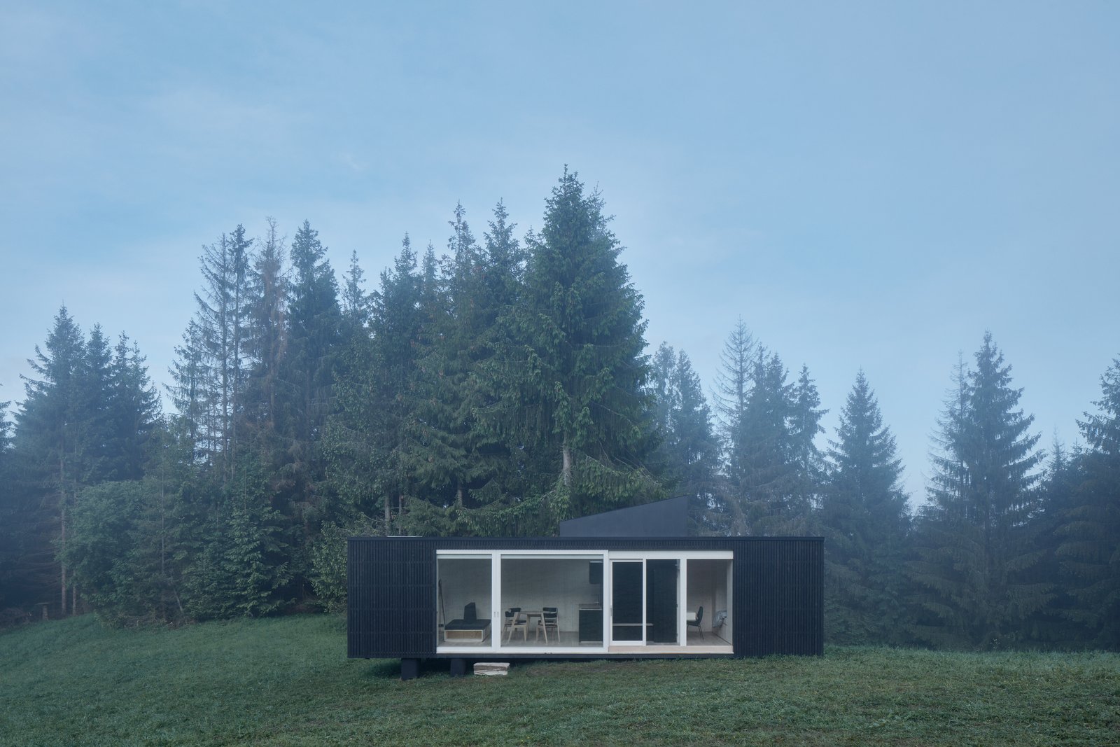 This Off-Grid Prefab Cabin Boasts a Hidden Jacuzzi
