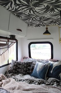 A Portland Couple Renovate a 1982 RV, Turning It Into Their New Home - Photo 3 of 12 - Kamarul had a custom mattress made by Brentwood Home to fit in the RV.