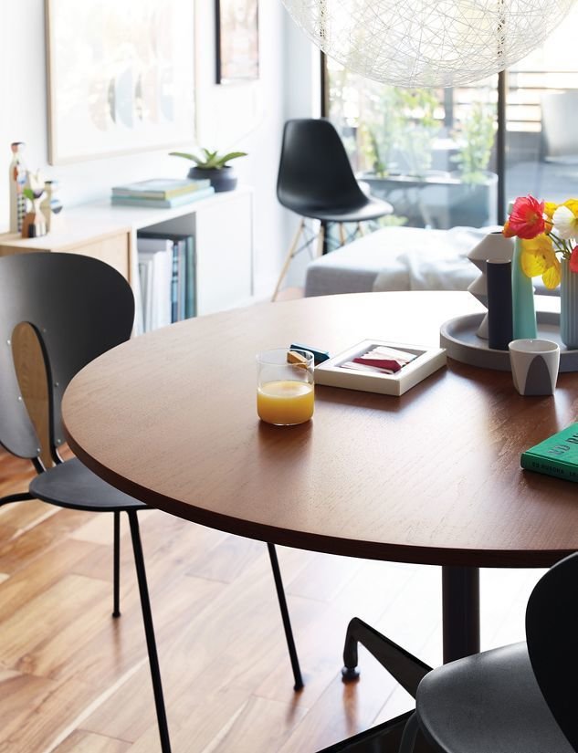 Eames Round Segmented Table By Design Within Reach Dwell Eames Round Segmented Table