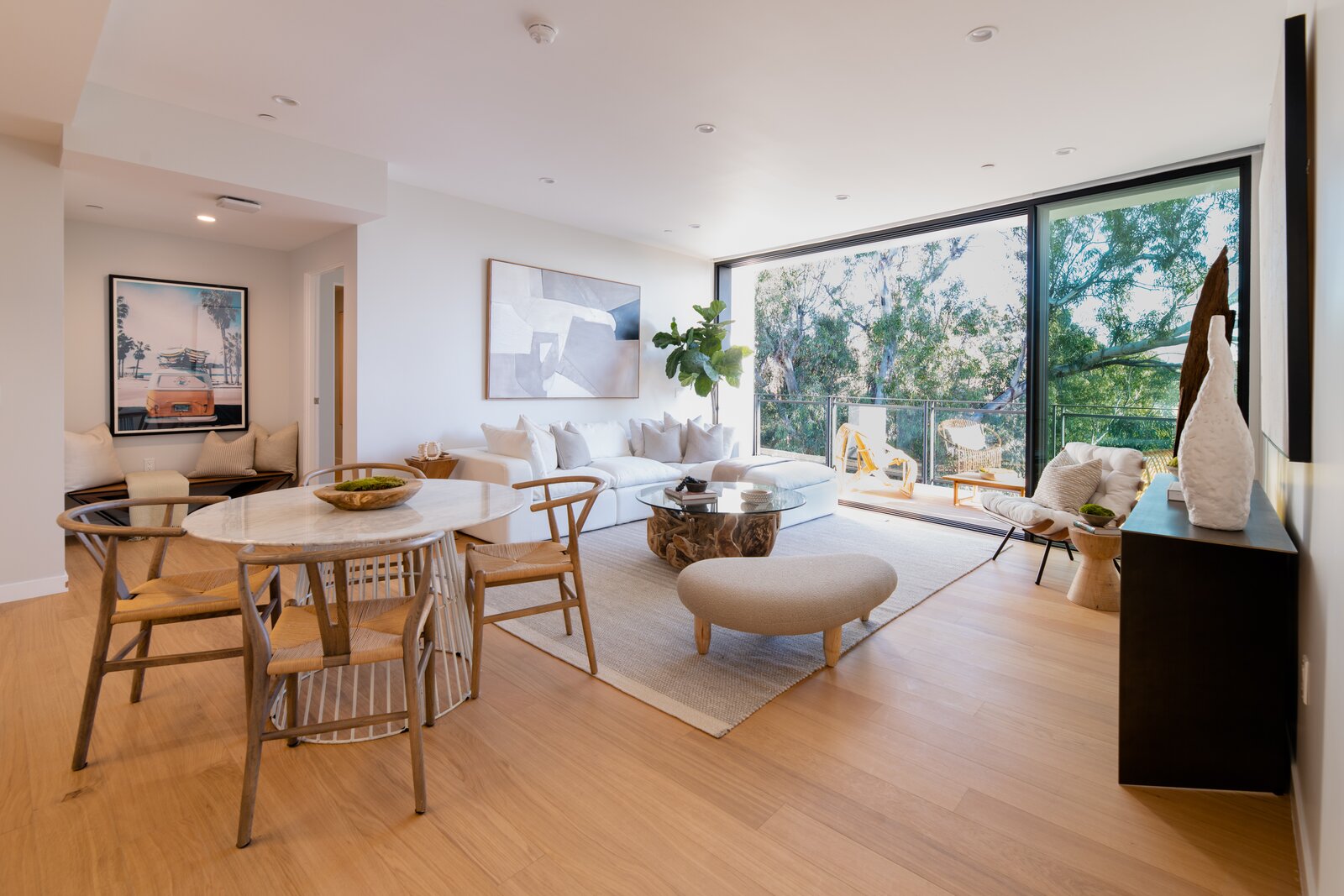 Illustration of Classic Penthouse Living Spaces