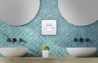 The Walabot Home is designed to be placed on a bathroom wall and scans constantly for movement. If it detects a fall, it immediately calls your trusted contact.
