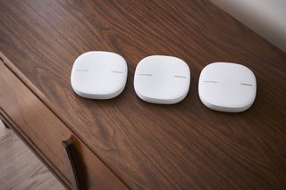Samsung SmartThings WiFi devices can be placed throughout your home to extend WiFi to every corner. You can use just one or deploy multiple units, depending on the space you need to cover.