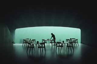 Seafood comes with an undersea view at Norway's Under restaurant. 
