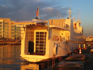 A New Book For Those Who Dream of Living in a Floating Home - Photo 9 of 11 - A ferry that transported cars and people across the Norwegian Sea to Iceland was reimagined into an industrial-looking home and workspace for an architect and his wife in San Francisco. The 10-month renovation included installing a new U.S. electrical system and cutting a giant hole in the deck to create a skylight. The ferry is now home to a co-working space called the "Icebreaker." 