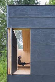 This writer’s studio features ample lighting and carefully chosen windows and openings—essential elements of an uplifting she shed or other outbuildings.