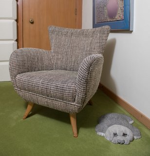 A Midcentury Time Capsule Captures an Architect's Love For Iconic Design - Photo 6 of 14 - Dow tapped Hans and Florence Knoll of Knoll Associates to help him with professional and personal projects. In his home, the Knolls helped to upholster several of Dow's furniture designs in their fabrics.
