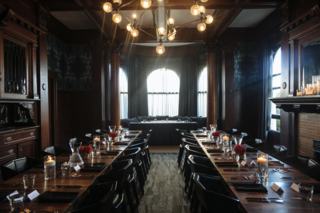 A former archbishop's mansion, the San Fransisco residence embraces the historic home's architectural detail.