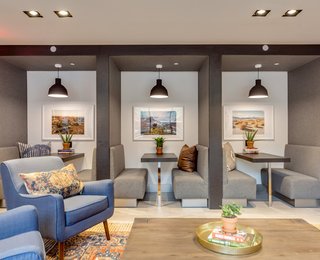 The Baltic's shared spaces include a 24-hour gym and plenty of comfy lounge areas.