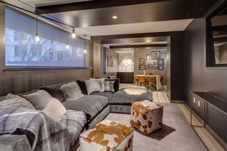 The media and game room is one of the many social hubs in The Baltic residence.