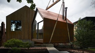 Powers Construction uses the Site Shack as a space to meet with homeowners and discuss the project.