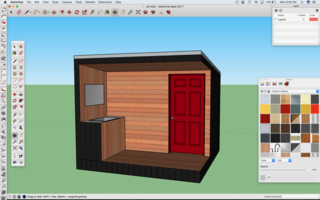 Design for the cube was done in Sketchup.