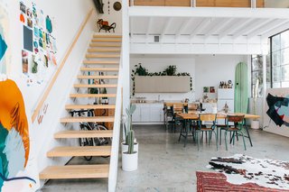 This Three-Level Loft in San Francisco Is an Artist's Sanctuary - Photo 3 of 9 - "The setup really works for our lifestyles, since work and play are often the same thing." 