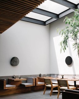 Inner courtyard at Pujol.