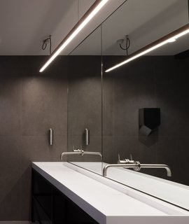 Shower rooms at Goswell Road in Clerkenwell, London.